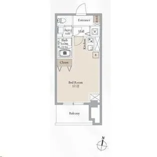 ブルーヴェル青葉通【0515号室】の間取り