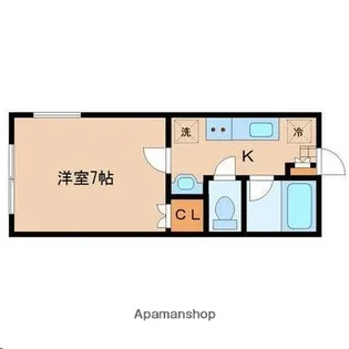 ビューパレス荒巻【4階】の間取り