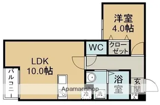 LA CORTE 西多賀【2階】の間取り