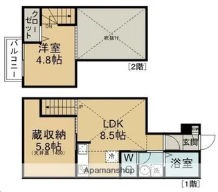 メゾンヤマダ【103号室】の間取り