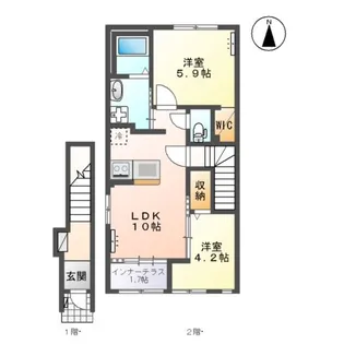パデシオンⅢ【2階】の間取り