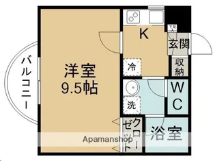 ラフィーネ小田原【201号室】の間取り