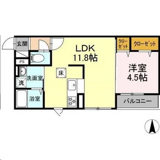 DHCR広瀬町【1階】の間取り