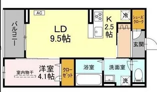 DーROOM薬師堂【3階】の間取り