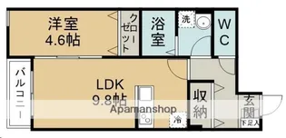 グランディール台原B棟【1階】の間取り