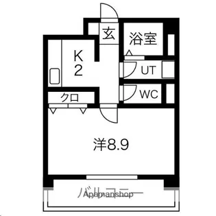 K・T NET21【303号室】の間取り