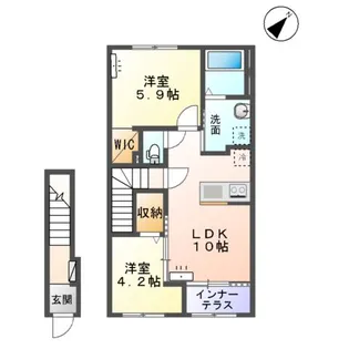 ロジュマン青山Ⅰ【2階】の間取り