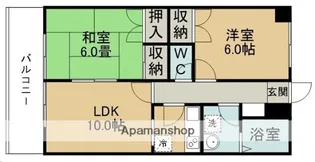 パークハイツD【203号室】の間取り