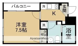 BAAN宮城野原【305号室】の間取り