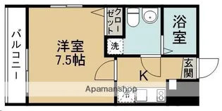 BAAN宮城野原【4階】の間取り