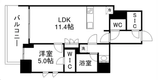 シーズンフラッツ青葉通一番町【13階】の間取り