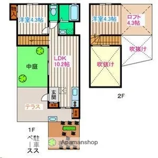 宮城県仙台市宮城野区燕沢東3丁目【アパート】の間取り