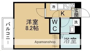 キャピタル富沢西【1階】の間取り