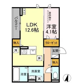 Telescopio【1階】の間取り