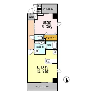 FARWISTERIA【5階】の間取り