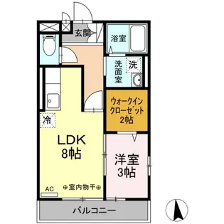 カナディアンコート平成【3階】の間取り