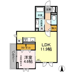 プルミエール中倉【3階】の間取り
