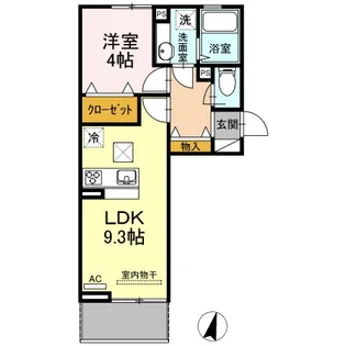 ボヌール F【1階】の間取り