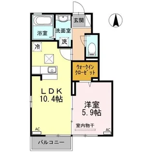 ライズ南仙台 A【1階】の間取り