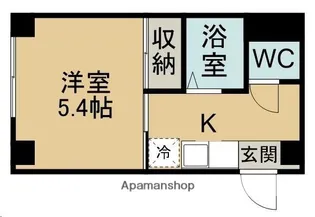 アーバンハイツ向山【106号室】の間取り