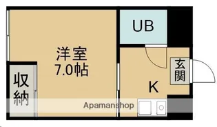 グリーンフィールドハウス【203号室】の間取り