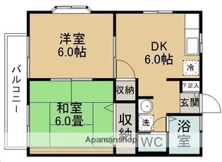 ラピス鹿野B【201号室】の間取り