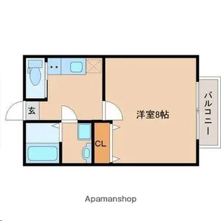 PADDINGTON南小泉【202号室】の間取り