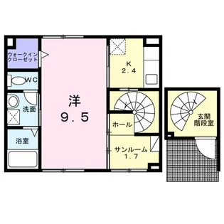 ポピー【2階】の間取り