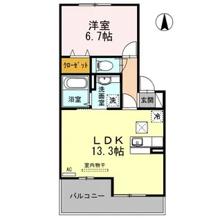 RE・EARTHの杜 かわ【1階】の間取り