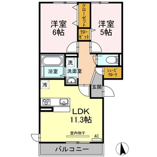 リル インフィニティ【2階】の間取り