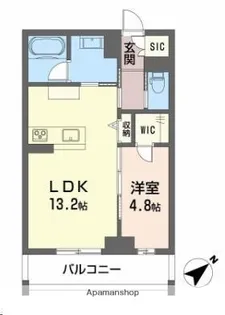 CLASSEUM連坊Ⅲ【2階】の間取り