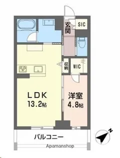 CLASSEUM連坊Ⅲ【305号室】の間取り
