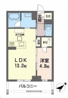 CLASSEUM連坊Ⅲ【103号室】の間取り