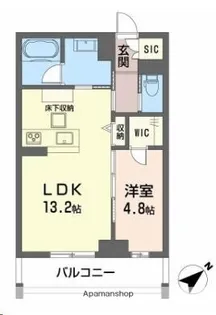 CLASSEUM連坊Ⅲ【105号室】の間取り