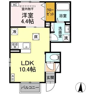 LA VIERGE Ⅱ【1階】の間取り