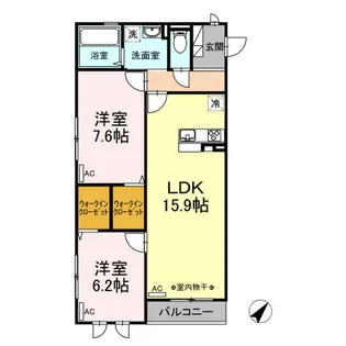 サンコート【3階】の間取り
