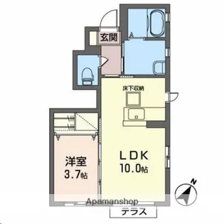 シャーメゾンラリックスクローネ【1階】の間取り