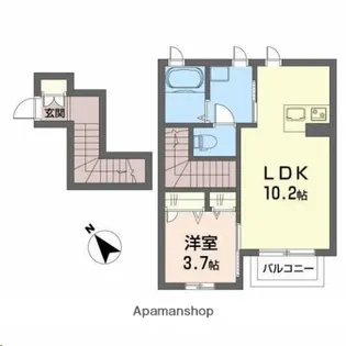 メゾンヴァリエⅡ【2階】の間取り