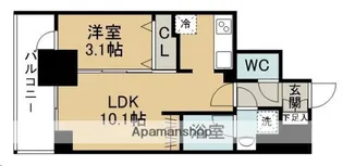 アルモニー勾当台公園【2階】の間取り