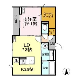 CLASSEUM仙台小田原 IV【3階】の間取り