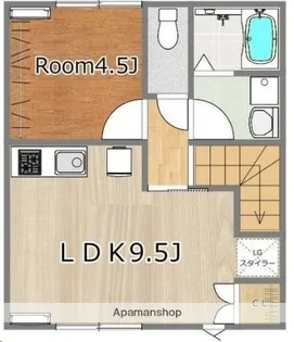 宮城県仙台市宮城野区岩切2丁目【アパート】の間取り