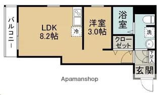 レジデンス花月【2階】の間取り
