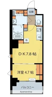 宮城県仙台市宮城野区二十人町【マンション】の間取り