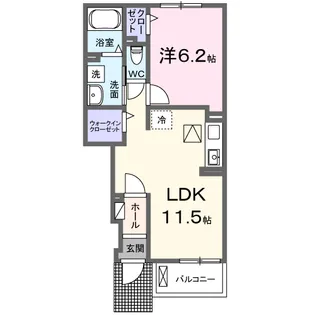 トワ&モア【1階】の間取り