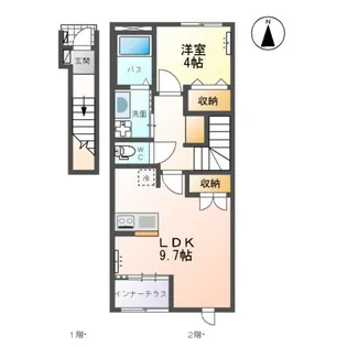 ティーフォレストII【2階】の間取り