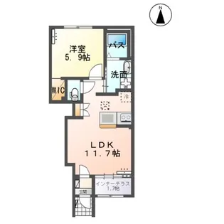 イリアス【1階】の間取り