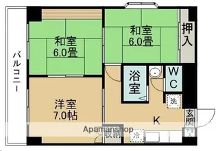 フレンドリー富田【503号室】の間取り