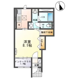 メゾン・ド・アンソレイユ【1階】の間取り