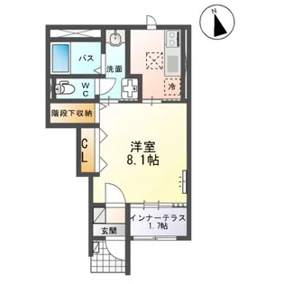 メゾン・ド・アンソレイユ【1階】の間取り