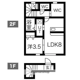 宮城県仙台市若林区六十人町【アパート】の間取り